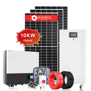 8KW 하이브리드 태양 광 저장 시스템 PV 모듈 태양 광 시스템 키트 배터리 가정용 5KW 10KW 12KW