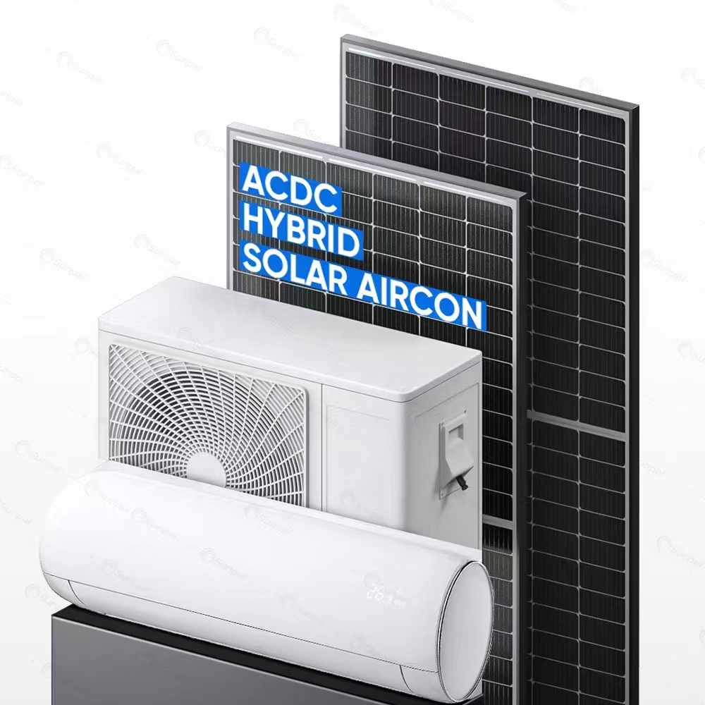 9000btu 배터리 에너지 솔러 ac시스템 12000btu 18000btu 24000btu 하이브리드 AC/DC솔러 에어컨